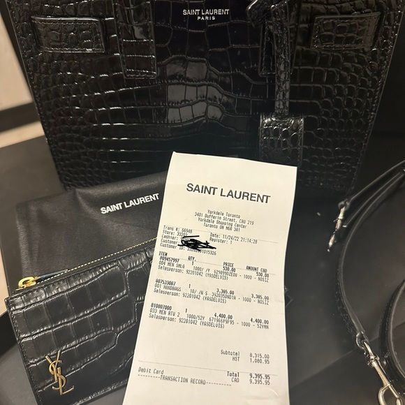 SAC DE JOUR NANO IN CROCODILE-EMBOSSED GLOSS LEATHER - Picture 9 of 9